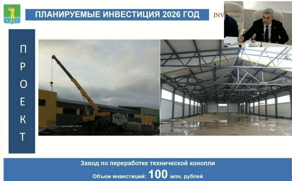 проект завода по переработке технической конопли в Муслюмовском районе