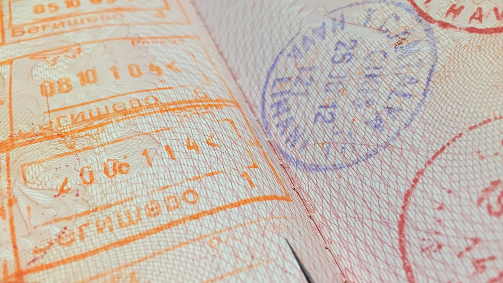 Виза в загранпаспорте жителя РФ