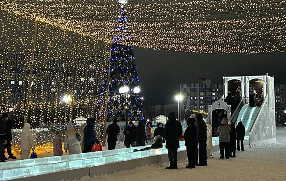 зимний городок в Нижнекамске