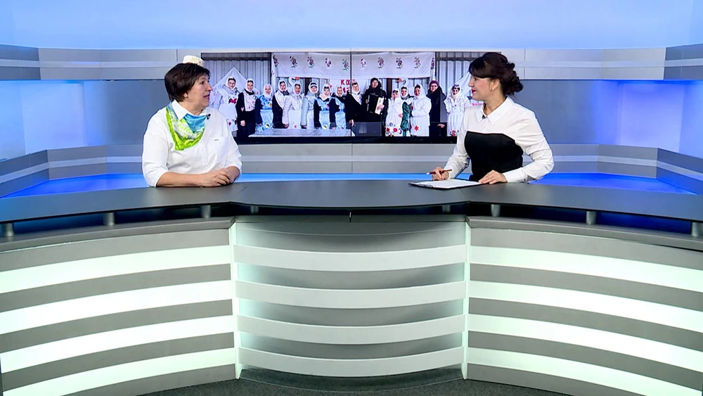 Гулия Нигматуллина в студии программы «Тема дня» на НТР 24