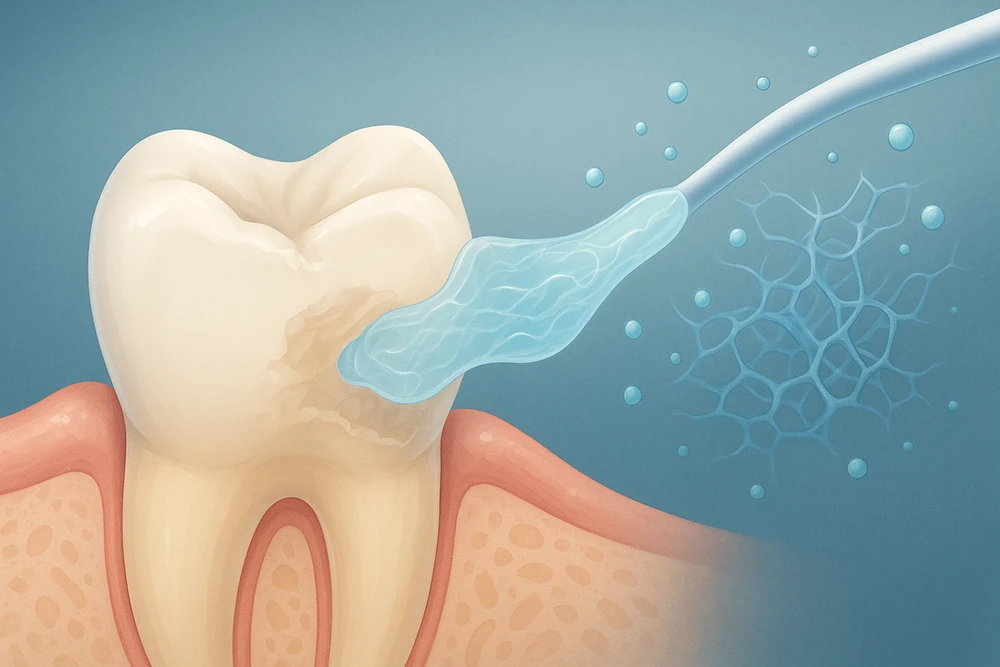 схема строения зуба человека
