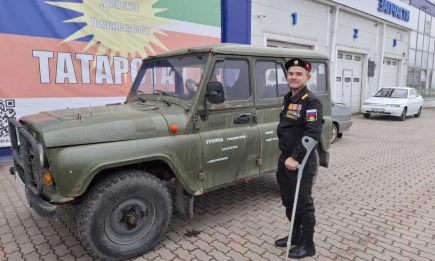 Отремонтированный УАЗ из Нижнекамска отправился на фронт для морской пехоты - НТР 24