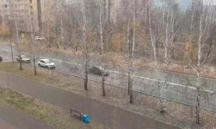 В Нижнекамске 3 ноября выпал первый снег - НТР 24