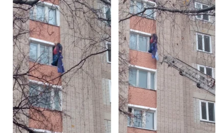 В Нижнекамске спасли мужчину, который стоял на карнизе восьмого этажа - НТР 24