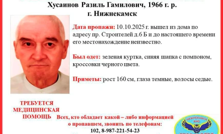 Нижнекамец вышел из дома 10 октября и пропал - НТР 24