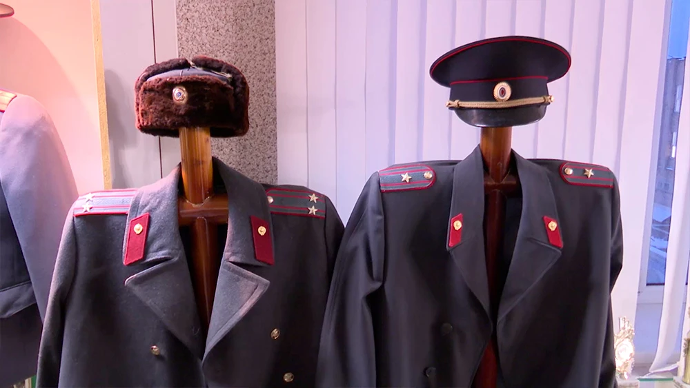 Форма сотрудников милиции в музее УВД Нижнекамска