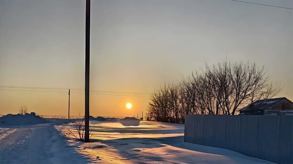 Закат в Нижнекамском районе
