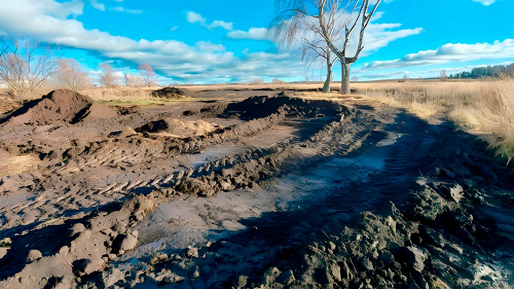 Слой почвы под Нижнекамском