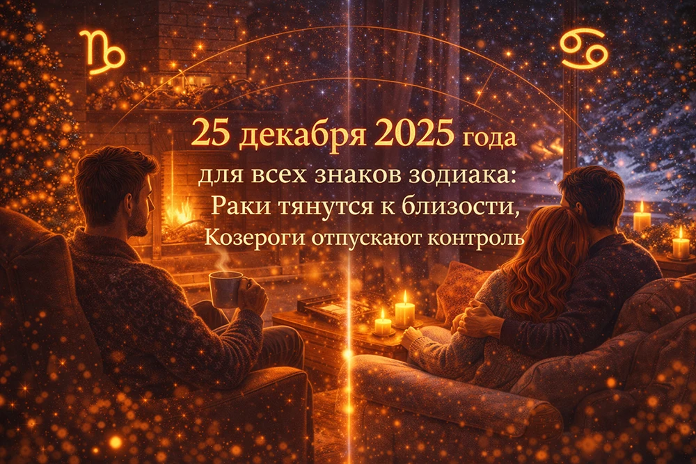 Астропрогноз 25.12.2025: кому важно быть рядом с близкими, а кому — услышать себя