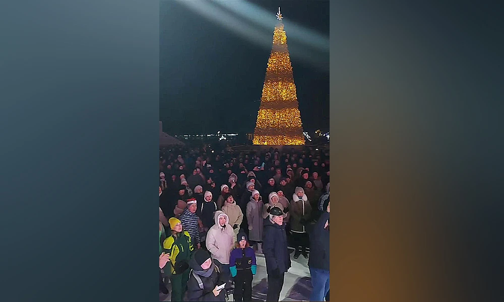 Праздник в парке Семья в Нижнекамске на Новый год