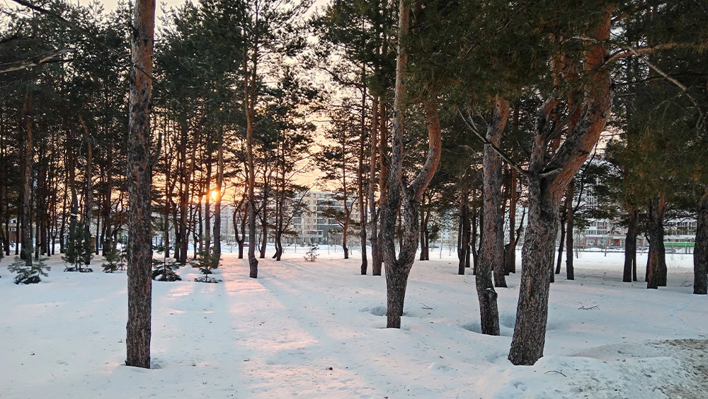 Зима в Нижнекамске