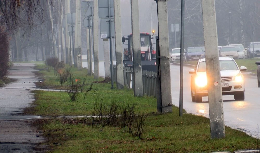 дорога в Нижнекамске декабрь машины