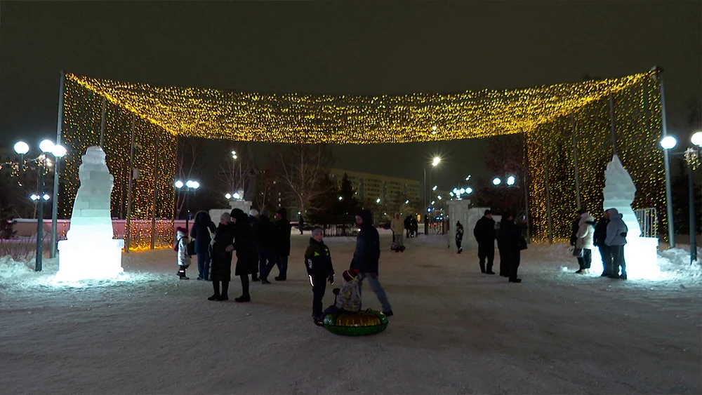 новогодний городок в Нижнекамске