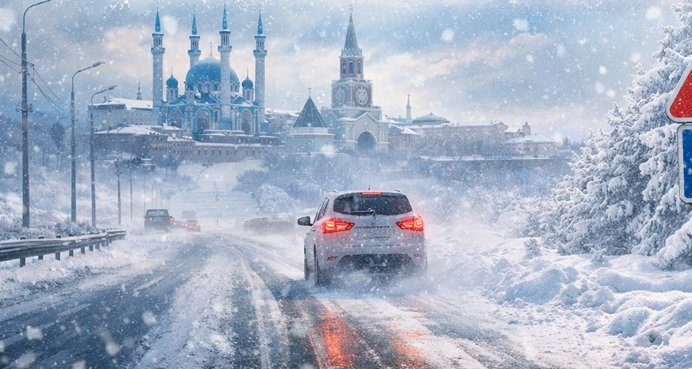 Татарстан 1 января 2026 ждёт холодный сюрприз: снег, мороз и гололедица