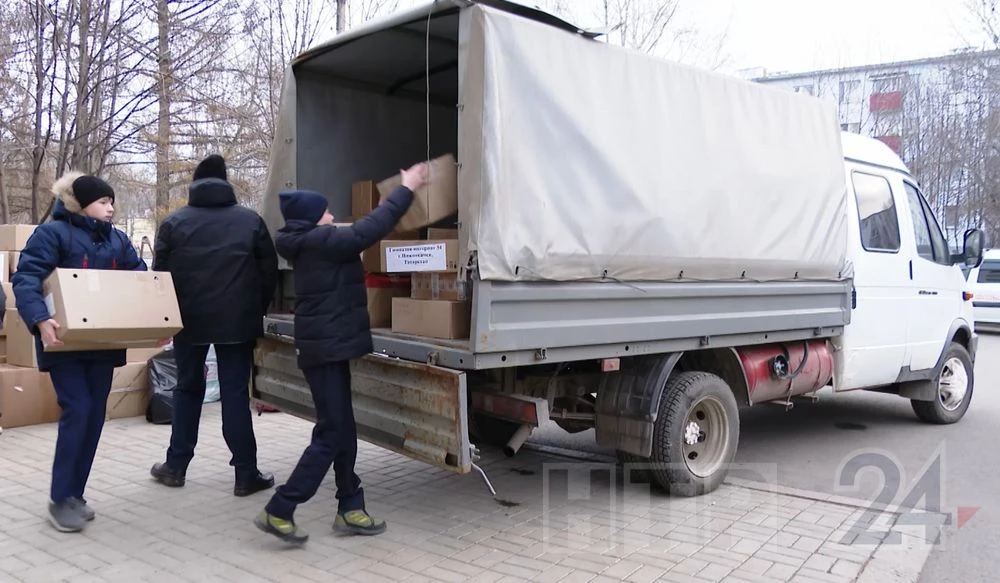 отправка гуманитарного груза из Нижнекамска на СВО бойцам
