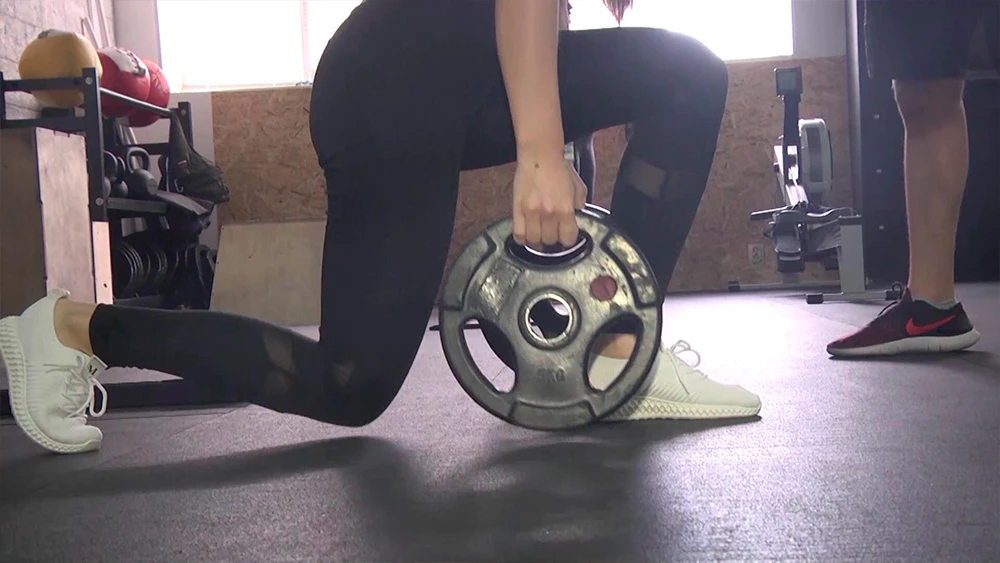 Тренировка в спортзале