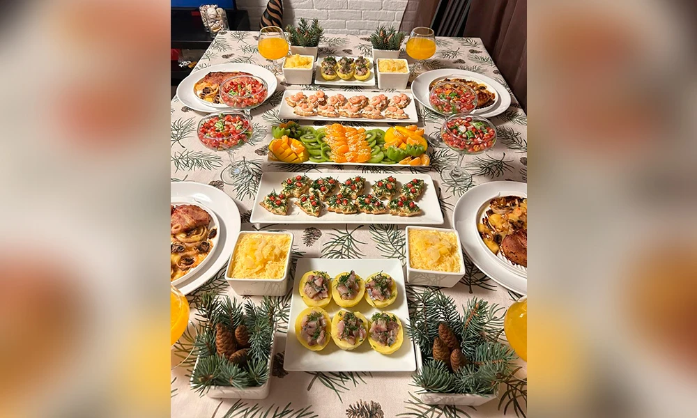 продукты для новогоднего стола