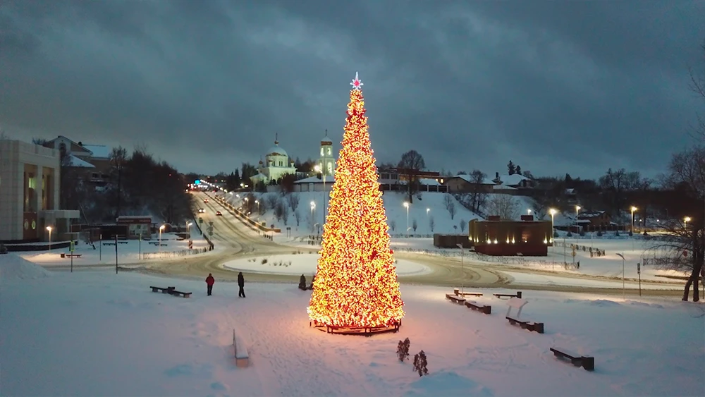 Новогодняя ёлка в посёлке Красный Ключ