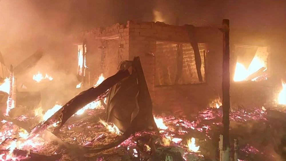 Пожар в частном доме в Нижнекамском районе