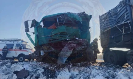 При столкновении КамАЗов в Татарстане погиб 58-летний водитель - телеканал НТР 24