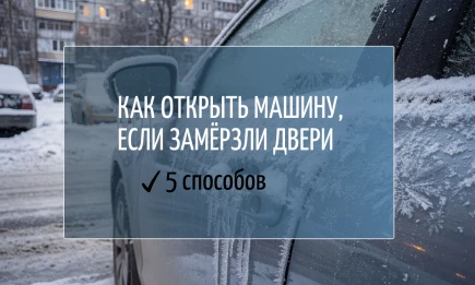 Как открыть машину, если замёрзли двери - 5 способов
