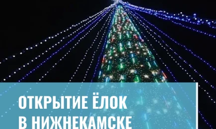 Открытие ёлок в Нижнекамске