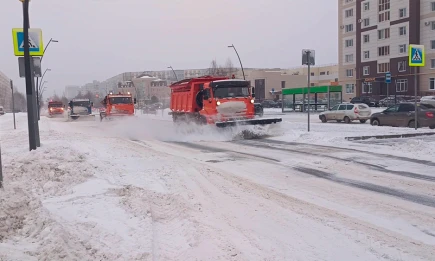 Зима в Нижнекамске: коммунальщики и горожане совместно борются со снегопадом - телеканал НТР 24