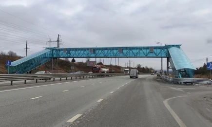 На М-7 в Татарстане за год построили четыре надземных пешеходных перехода - телеканал НТР 24