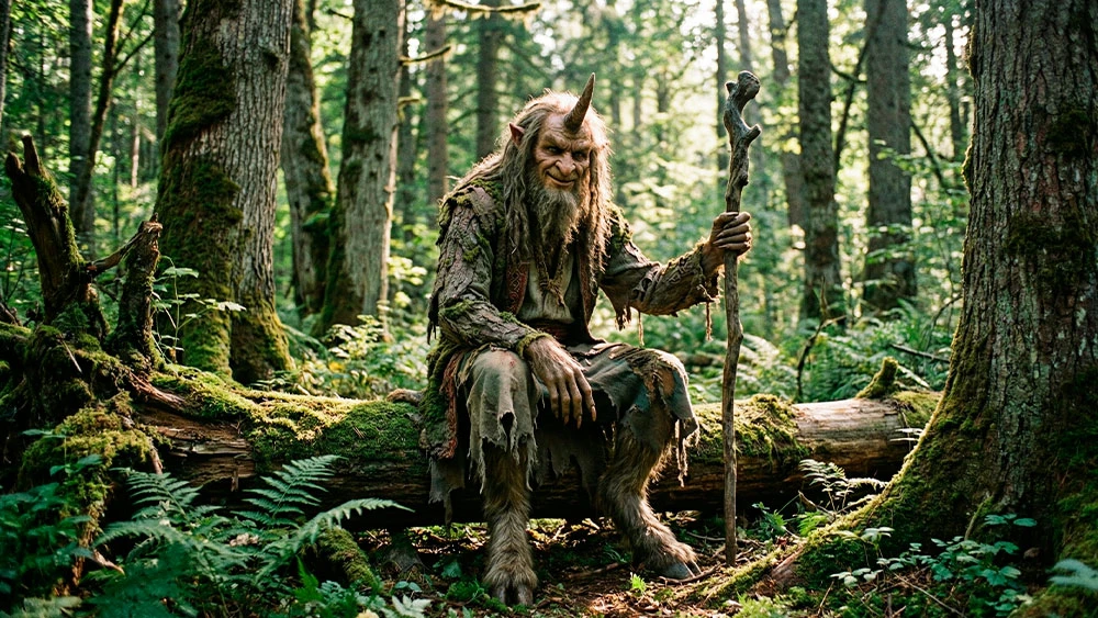 Шурале в лесу