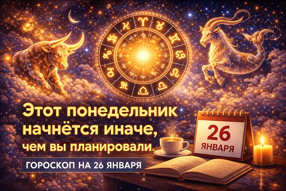 Гороскоп на 26 января 2026 года, понедельник, для всех знаков зодиака