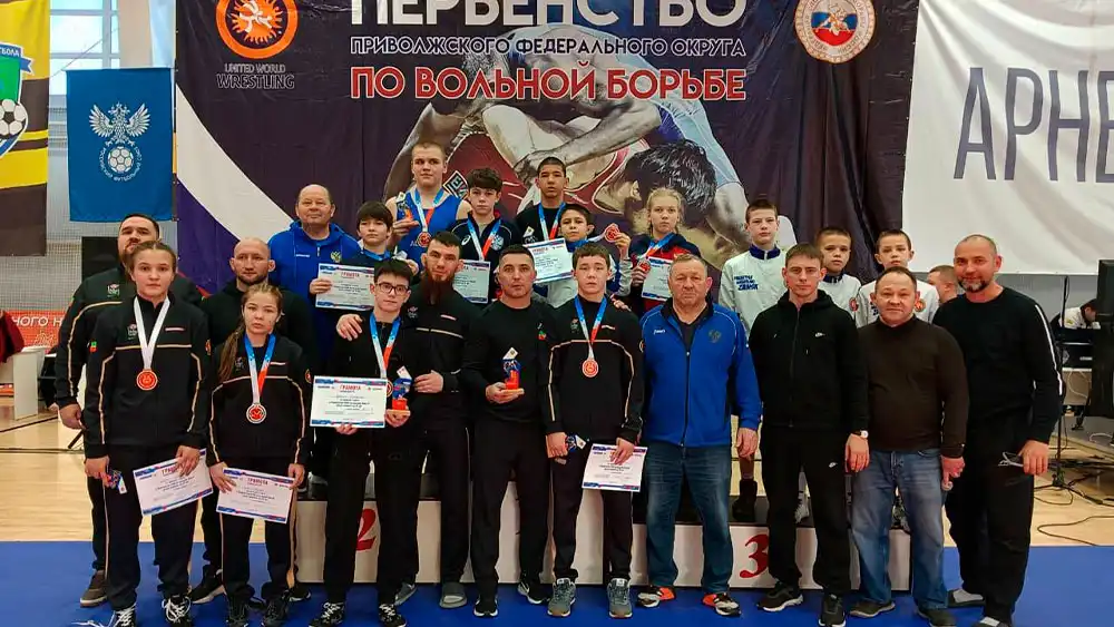 Борцы на соревнованиях