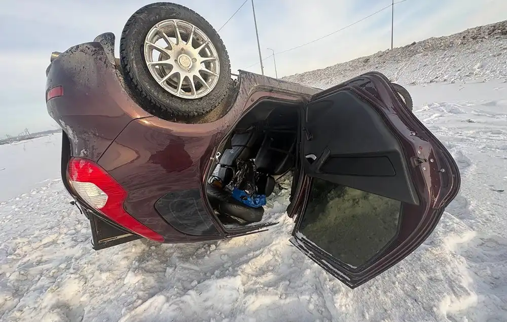 Автомобиль попал в ДТП около Нижнекамска