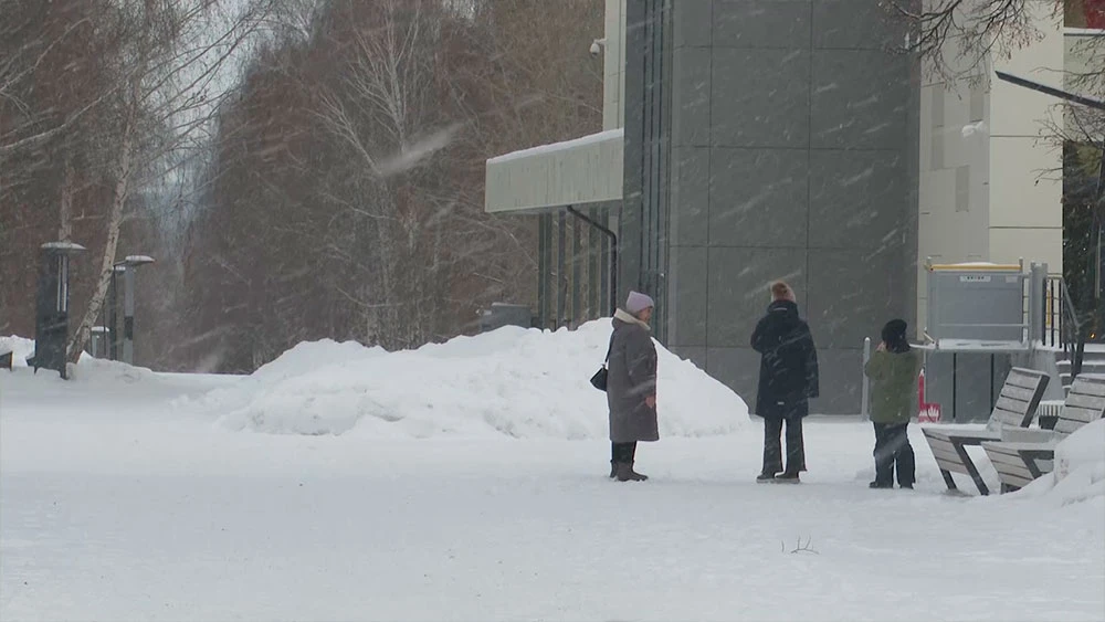Снегопад в Нижнекамске