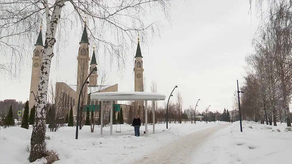 Мечеть в зимнем нижнекамске