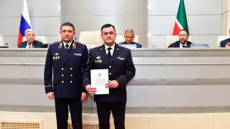 Заместитель начальника полиции Нижнекамска удостоен благодарности президента РФ - телеканал НТР 24