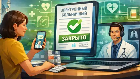 Фото к новости: Татарстанцы смогут закрывать электронные больничные через мессенджер MAX