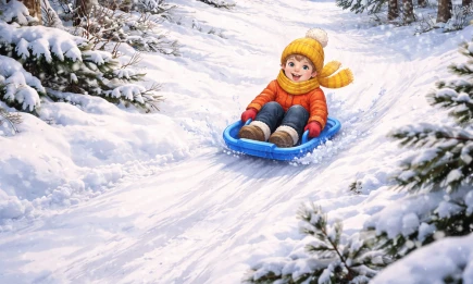 В Нижнекамске появилась еще одна зимняя горка - телеканал НТР 24