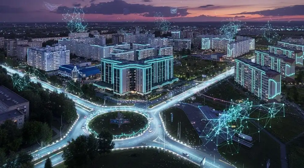 Нижнекамск с высоты птичьего полета