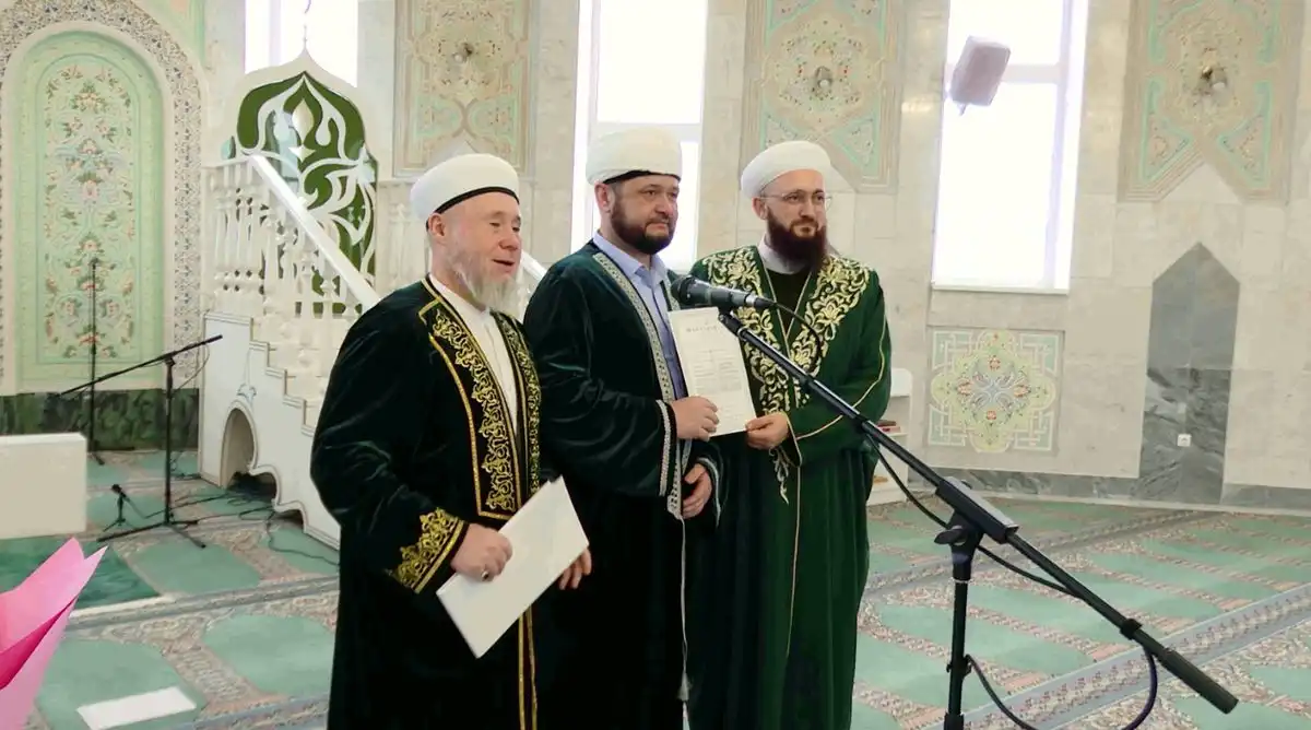 Муфтий Татарстана Камиль хазрат Самигуллин и Салих хазрат Ибрагимов