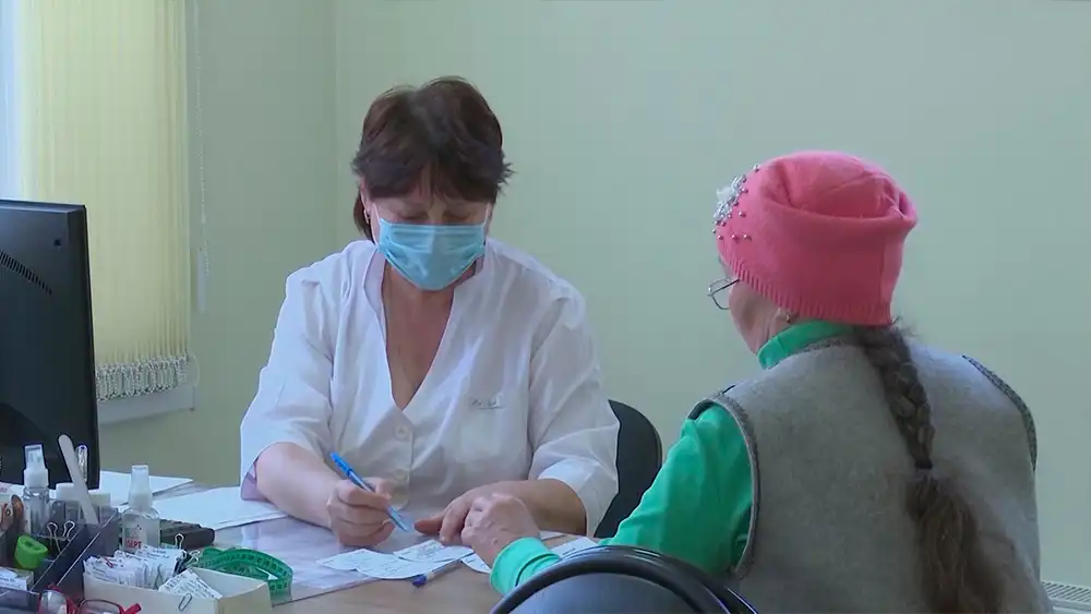 Пациент на приёме у врача