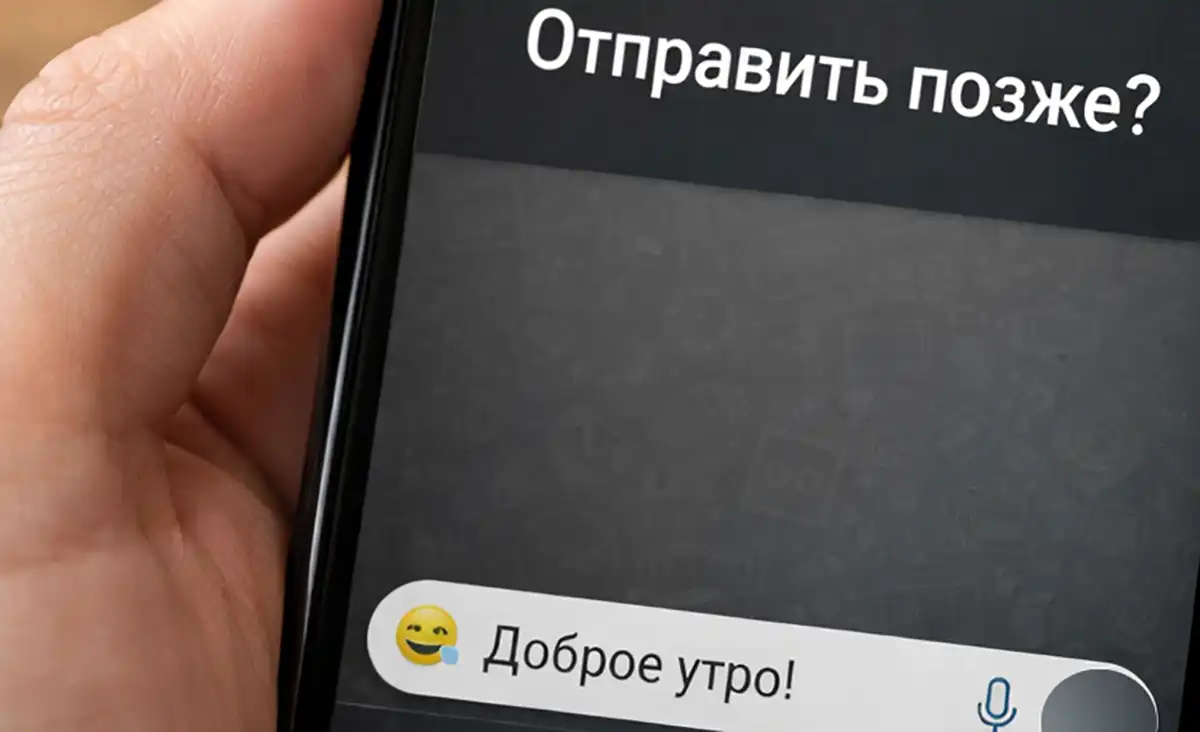 чат мессенджера на экране смартфона