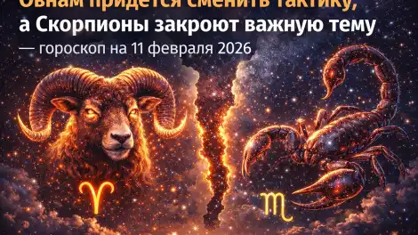 Овнам придётся сменить тактику, а Скорпионы закроют важную тему — гороскоп на 11 февраля 2026 года