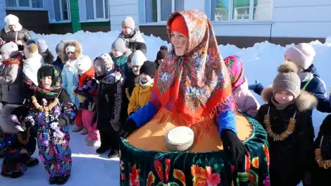 В детсаду № 12 устроили праздник на Масленицу - телеканал НТР 24