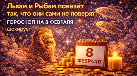 Финансовый всплеск для Львов и Рыб: кому ещё повезёт - гороскоп на 8 февраля