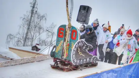 Нижнекамская команда стала призёром фестиваля креативных саней Sunny Fest - телеканал НТР 24