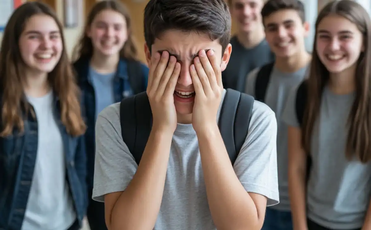 Школьник подвергается буллингу