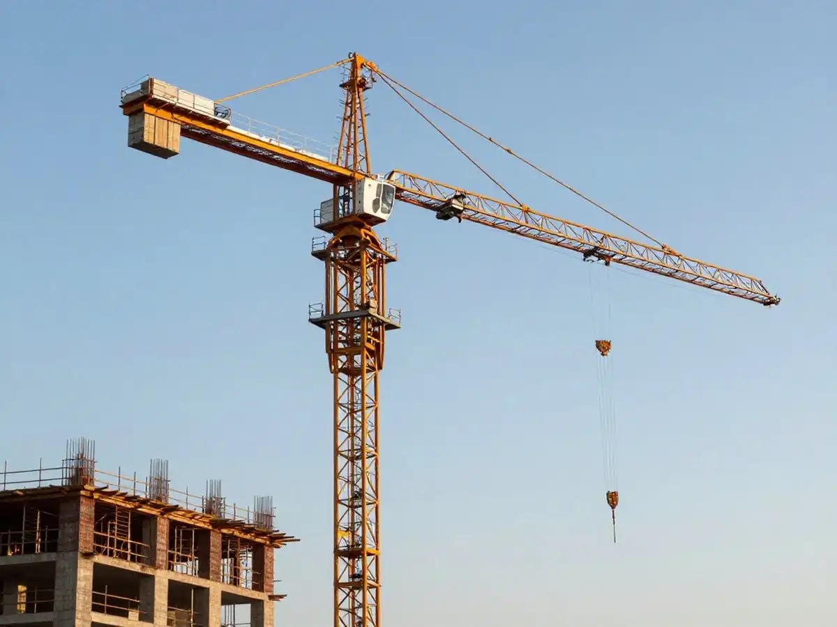 башенный кран на стройке