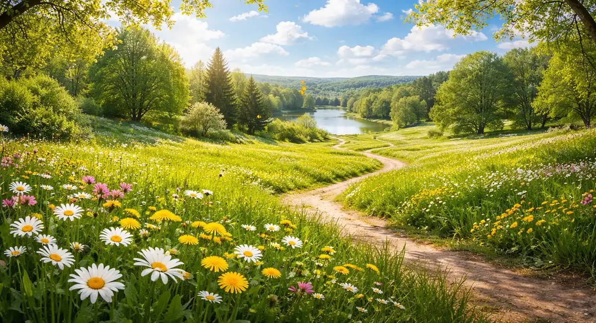 Май в Татарстане, природа, река