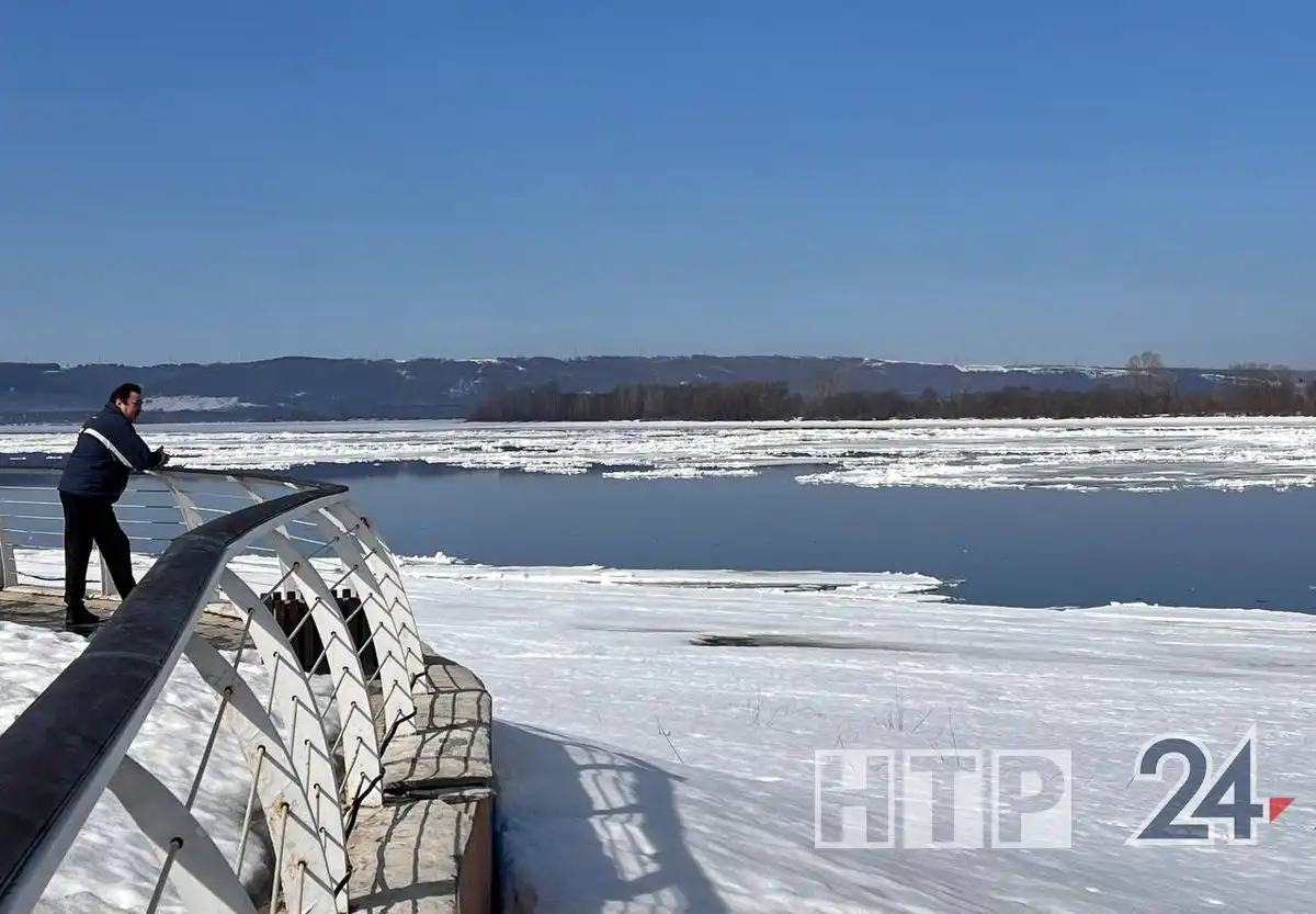Ледоход на Каме 30 марта 2026 года