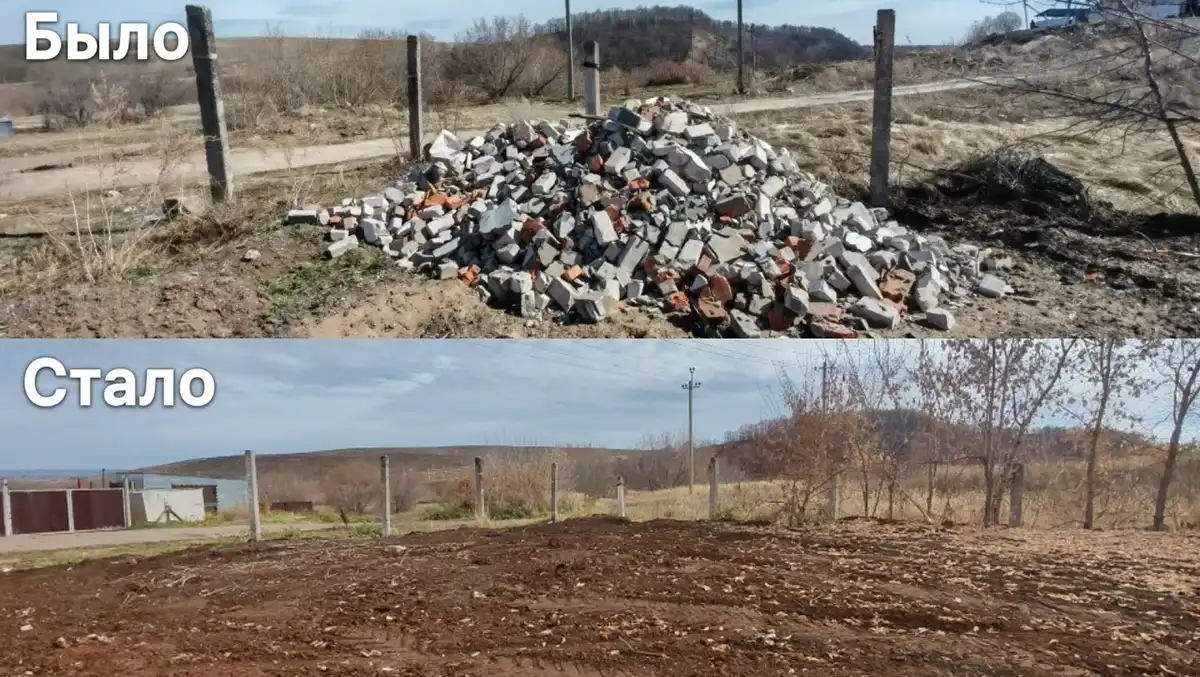 Свалка около поселка Камские Поляны Нижнекамского района Татарстана